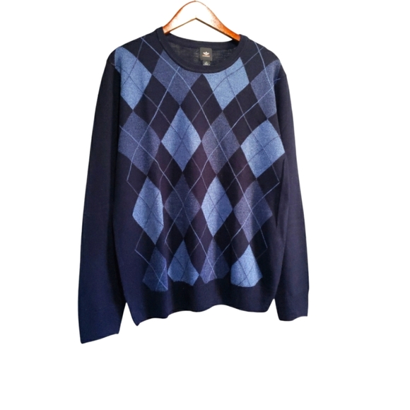 Dockers Classic Blue Men's Sweater Plaid Pattern size Large - Picture 1 of 5